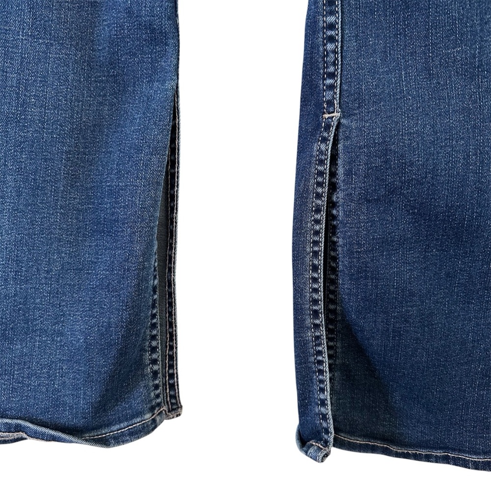 Dear John Alto Split Hem Button Fly Ankle Flare Jeans - Picture 9 of 12